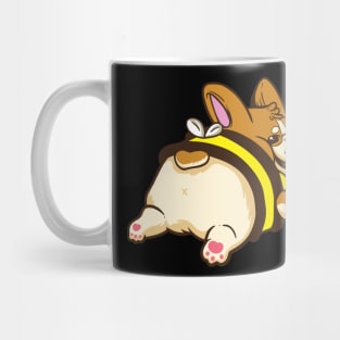 Bee Happy Corgi Mug